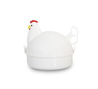 Cocedor de Huevos Microondas,4 Huevos,Hervidor de Huevos Vaporizador con Forma de Pollo Cazador Furtivo de Huevos para la Cocina Casera Ayudante de Cocina Solo para Microondas