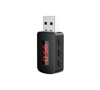 Coche 5.4 Adaptador FM Transmisor USB Receptor Llamada Manos Libres Auto Pantalla LED Audio Música Receptor Inalámbrico