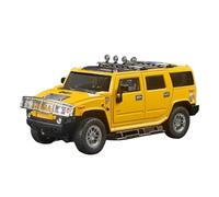 Coche a Escala Miniatura 1:18 For El Modelo De Coche Aleación De Simulación For Hummer H2 Mini, Exquisita Colección Adornos For Coches Todoterreno Réplica De Coche Modelo(Yellow)
