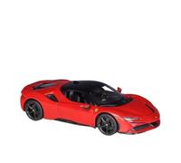 Coche a Escala Miniatura 1:18 For Ferrari SF90 Miniatura Simulación Aleación De Zinc Modelo De Coche Adornos De Modelo Coche De Aleación De Metal Réplica De Coche Modelo(Red)