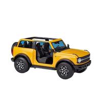 Coche a Escala Miniatura 1:18 For Ford Bronco Badlands 2021 Simulación En Miniatura De Aleación De Zinc Modelo Coche Adornos De Aleación De Metal Réplica De Coche Modelo(Orange)