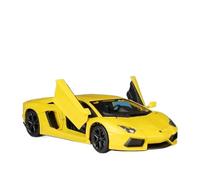 Coche a Escala Miniatura 1:18 For Lamborghini Aventador LP700-4 Simulación En Miniatura De Coche Aleación Zinc Adornos De Modelo Metal De Aleación Réplica De Coche Modelo(Yellow)
