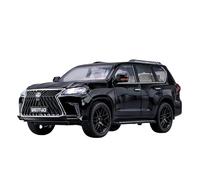 Coche a Escala Miniatura 1:18 For Lexus LX570 SUV Mini Escala Estática Aleación Fundida A Presión Modelo Coche For El Hogar Decoración Coleccionable Réplica De Coche Modelo(Black)