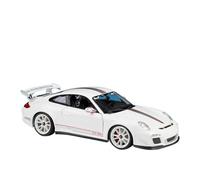 Coche a Escala Miniatura 1:18 For Porsche 911 GT3 RS Miniatura Simulación De Aleación De Zinc Modelo De Coche Aleación Metal Modelo De Coche Adornos Réplica De Coche Modelo(White)