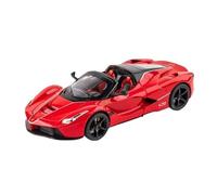 Coche a Escala Miniatura 1:22 para LaFerrari Convertible Modelo Coche Simulación Estática Fundición A Presión De Metal Adornos Creativos para El Hogar Réplica De Coche Modelo(Red)