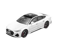Coche a Escala Miniatura 1:24 For Audi RS7 Mini Simulación De Aleación Modelo De Coche Exquisitos Adornos De Decoración For Sala De Estar Réplica De Coche Modelo(White)