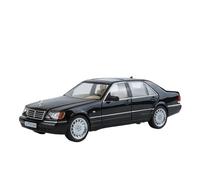 Coche a Escala Miniatura 1:24 For Benz W140 S320 Sel, Modelo Coche De Aleación De Simulación En Miniatura Exquisita Colección De Adornos Decorativos Réplica De Coche Modelo(Black)