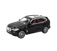 Coche a Escala Miniatura 1:24 For BMW X5 Simulación En Miniatura Modelo De Coche De Aleación De Metal Colección De Adornos Exquisitos Réplica De Coche Modelo(Black)