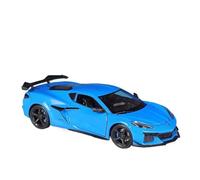 Coche a Escala Miniatura 1:24 For Chevrolet Corvette Z06 Cabina Fundición A Presión Aleación A Escala Estática para Exhibir Decoraciones Modelos Autos Réplica De Coche Modelo(Blue)
