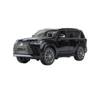 Coche a Escala Miniatura 1:24 For El Modelo De Coche De Aleación De Simulación Mini For Lexus LX600 Exquisitos Adornos For Vehículos Todoterreno Réplica De Coche Modelo(Black)