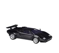Coche a Escala Miniatura 1:24 For Lamborghini Countach LP5000S Cabina Fundición A Presión Aleación Estática For Exhibir Decoraciones Modelos Automóviles Réplica De Coche Modelo(Black)