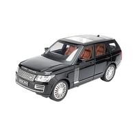 Coche a Escala Miniatura 1:24 For Land Rover Range Rover Mini Simulación De Aleación Modelo De Coche Exquisitos Adornos De Vehículo Todoterreno Réplica De Coche Modelo(Black)