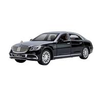 Coche a Escala Miniatura 1:24 For Maybach S600, Modelo De Coche De Aleación De Metal En Miniatura, Exquisita Decoración For Sala De Estar. Réplica De Coche Modelo(Black)