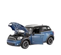 Coche a Escala Miniatura 1:24 For Mini Countryman Mini Simulación De Aleación Modelo De Coche Exquisitos Adornos De Estantería Decoración Réplica De Coche Modelo(Blue)