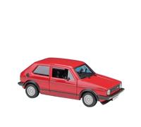 Coche a Escala Miniatura 1:24 For Volkswagen Golf MK1 GTI 1979 Simulación En Modelo Coche Fundición A Presión Estática Adornos De Aleación De Metal Réplica De Coche Modelo(Red)