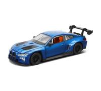 Coche a Escala Miniatura 1:32 For BMW M4 GT3 Simulación Estática Escala Aleación Coche Modelo Metal Modelo Adornos Decoración Réplica De Coche Modelo(Blue)