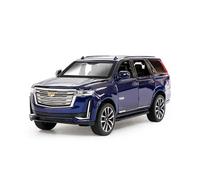 Coche a Escala Miniatura 1:32 For Cadillac Escalade Simulación Estática Escala Aleación Modelo De Coche Metal Modelo Adornos Decoración Réplica De Coche Modelo(Blue)