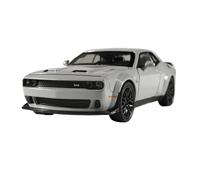 Coche a Escala Miniatura 1:32 For Dodge Challenger Hellcat Coche Colección Aleación Zinc Fundido A Presión A Escala Estática Modelo Decorativo Réplica De Coche Modelo(Chrome)