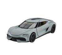 Coche a Escala Miniatura 1:32 For Koenigsegg Gemini Mini Escala Estática Modelo De Coche De Aleación De Simulación Modelo Adornos Decoración Réplica De Coche Modelo(Chrome)
