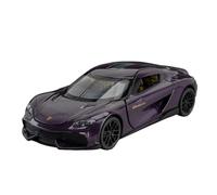 Coche a Escala Miniatura 1:32 For Koenigsegg Gemini Mini Escala Estática Modelo De Coche De Aleación De Simulación Modelo Adornos Decoración Réplica De Coche Modelo(Purple)