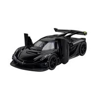 Coche a Escala Miniatura 1:32 For Koenigsegg Jesko Modelo Coche En Miniatura A Escala Modelo De Simulación Aleación De Metal Adornos De Colección Réplica De Coche Modelo(Black)