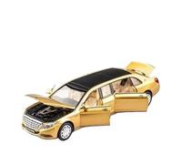 Coche a Escala Miniatura 1:32 For Maybach S650 Mini Simulación Estática Aleación Fundida A Presión Modelo De Coche For El Hogar Adornos Creativos Réplica De Coche Modelo(Gold)