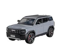 Coche a Escala Miniatura Mini Coche Estático A Escala 1:24 For SUV Haval X-Dog, Modelo De Simulación De Aleación, Adornos Decorativos. Réplica De Coche Modelo(Chrome)