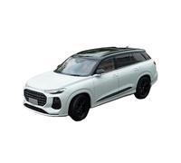 Coche a Escala Miniatura Mini Simulación Estática De Aleación De Coche, Modelo For Audi Q6 2022 SUV Escala 1/18 con Adornos De Fundición De Metal Réplica De Coche Modelo(White)