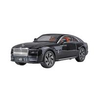 Coche a Escala Miniatura Minimodelo Coche Aleación De Zinc A Escala Estática For Rolls-Royce Spectre Vitrina con Adornos Decorativos Escala 1:24 Réplica De Coche Modelo(Black)