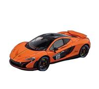 Coche a Escala Miniatura Minimodelo Coche Fundición A Presión Aleación Zinc Estático For McLaren P1 GTR A Escala 1/24 Adornos Decorativos For Estantería Réplica De Coche Modelo(Orange)