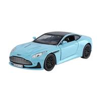 Coche a Escala Miniatura Minimodelo de Coche de aleación de simulación a Escala 1/32 del Aston Martin DB12 GT, exquisitos Adornos de estantería. Réplica De Coche Modelo(Blue)