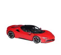 Coche a Escala Miniatura Modelo De Automóvil De Fundición A Presión A Escala 1:24 para Ferrari SF90 Stradale Roma con Adornos De Aleación Réplica De Coche Modelo(Red)