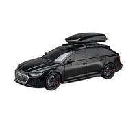 Coche a Escala Miniatura Modelo De Coche De Aleación De Metal A Escala 1:24 For Audi RS6 Mini, Exquisita Decoración For Sala De Estar. Réplica De Coche Modelo(Black)