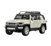 Coche a Escala Miniatura Réplica De Coche Aleación En Miniatura De Simulación Estática A Escala 1:24 For Toyota FJ Cruiser Adornos For Sala De Estar Réplica De Coche Modelo(White)
