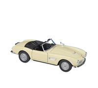 Coche a Escala Miniatura Réplica De Coche De Metal Fundido A Presión En Miniatura De Simulación Estática For BMW 507 Escala 1:24 con Adornos. Réplica De Coche Modelo(Open Beige)