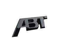 Coche ABS Insignia Carta Emblemas Pegatina, para ABT Frontal capó/Maletero/Volante Decoración Accesorios,B-Black