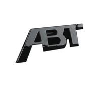 Coche ABS Insignia Carta Emblemas Pegatina, para ABT Frontal capó/Maletero/Volante Decoración Accesorios,B-Black