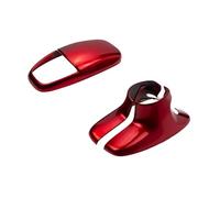 Coche Accesorios Interiores Para Dodge Para Challenger Para Charger Para Durango 2015-2023 Cubierta Pomo Cambio Marchas ABS, 3 Piezas, Embellecedor Interior(Red)