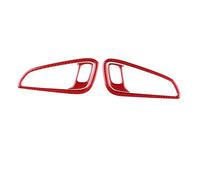 Coche Adhesivo Panel Manija Puerta Interior Coche Para F&ord Para Focus SE RS ST Para Ecoboost 2015-2018 Volante A La Izquierda Y A La Derecha JUNOOS(Red)