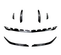Coche Alerón Delantero 7 Piezas para Benz Clase A W177 A180 A200 A220 A35 para AMG Spoiler Lip Canards Fin Parachoques Delantero Difusor Divisor Lateral 2018 +