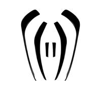 Coche Alerón Delantero Alerón Canard Parachoques Delantero Spoiler Lip | Para Benz Clase A W176 A180 A200 A250 A45 Para AMG 2013-2015 Kits Carrocería Hoja Rejilla Entrada(One Set-Gloss Black)