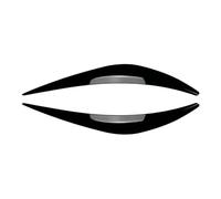 Coche Alerón Delantero Embellecedor De Faros Delanteros para Infiniti para Q50 2014 En Adelante Adhesivo Exterior Fibra Carbono Negro Brillante ABS Aleron para Coche(Negro Brillante)