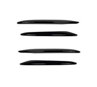 Coche Alerón Delantero Embellecedor De La Rejilla De Ventilación del Parachoques Delantero para Mercedes para Benz Clase E W213 E200 E260 E300 2016-2020(Glossy Black)