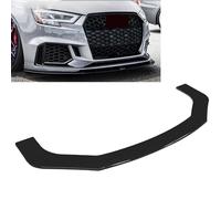 Coche Alerón Delantero para Audi A6 Allroad C8.5 C8 Wagon Estate 2019-2024,Alerón Spoiler Faldón Parachoques Delantero Piezas Aleron Parachoques Delantero Borde Delantero Kit,BrightBlack-B