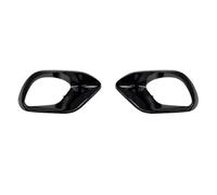 Coche Alerón Delantero para Benz CLA W118 C118 Cla45 para AMG 2020+ Borde Delantero Parachoques Lateral Luz Antiniebla Cubierta Luz Alerón Ventilación(Fog Lamp Gloss Black)