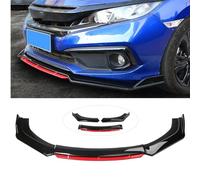 Coche Alerón Delantero para Mazda RX-8 RX 8 RX8 2003-2012,Alerón Spoiler Faldón Parachoques Delantero Piezas Aleron Parachoques Delantero Borde Delantero Kit,Bright Black Red-Normal