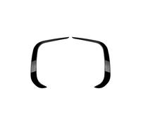 Coche Alerón Delantero para VW para Tiguan MK3 2024+ Embellecedor Luz Cubierta Parachoques Delantero Cuchilla Viento Embellecedor Faros Antiniebla(Gloss Black)