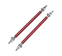 Coche Alerón Delantero Parachoques Barra Soporte Universal para Parachoques Delantero Divisor Labios Alerón Puntal Y Tirantes 15 Cm para Camaro 2000-2022(20cm Red)