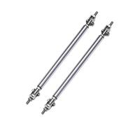 Coche Alerón Delantero Parachoques Barra Soporte Universal para Parachoques Delantero Divisor Labios Alerón Puntal Y Tirantes 15 Cm para Camaro 2000-2022(15cm Silver)