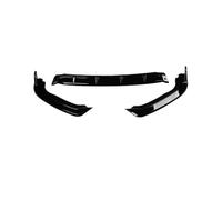 Coche Alerón Delantero Parachoques Delantero Labio alerón Deflector Protector decoración difusor Cubierta embellecedora para Fit para Jazz 2018 2019 2020(Negro Brillante)